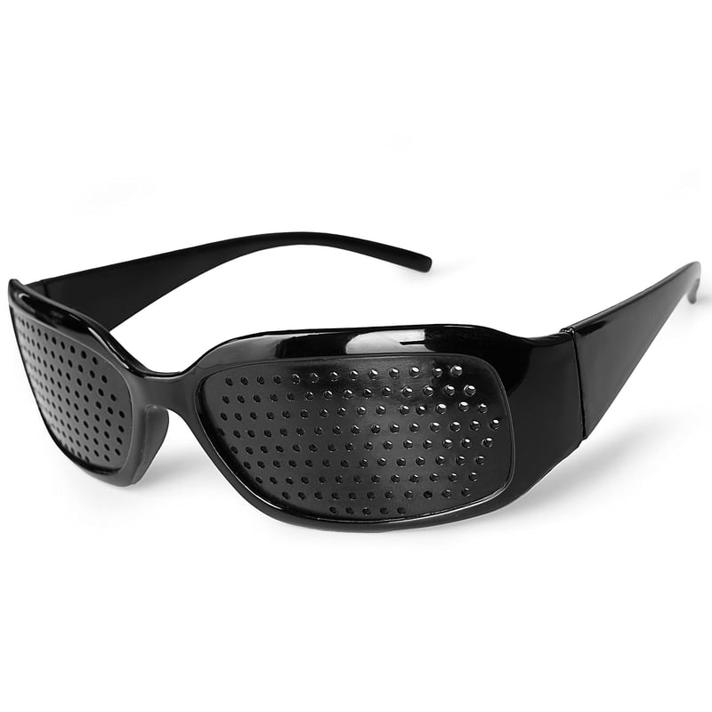 Dierkované okuliare Ganzoo Grid Goggles na precvičovanie zraku a relaxáciu, so skladateľnými nožičkami, typ A, čierne