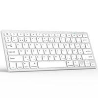GAOJIE Bluetooth tipkovnica za tablet i iPad - srebrno-bijela 1