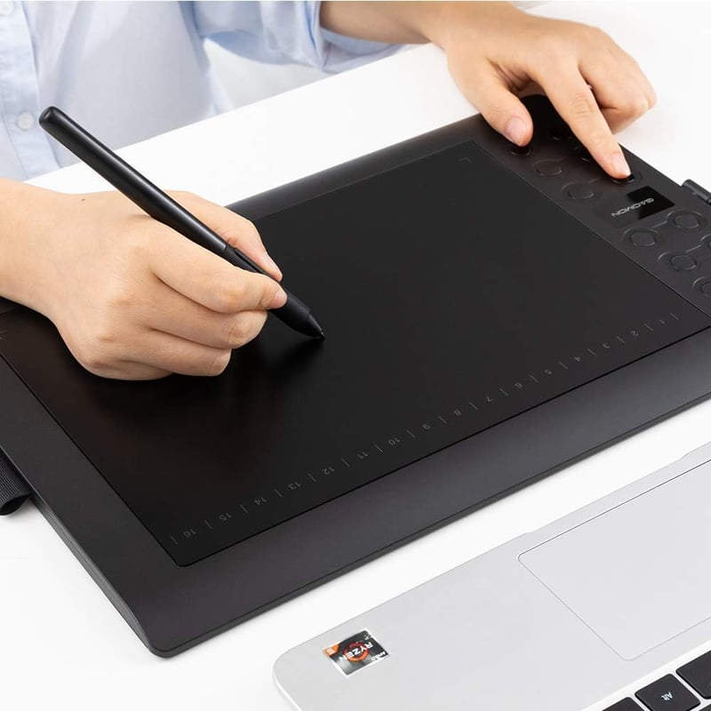 GAOMON M106K PRO 10x6" Professzionális Grafikus Rajztábla 28 Programozható Gombbal - Windows/Mac/Android Kompatibilis - Digitális Rajzolásho
