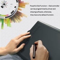 GAOMON M10K Grafikus Rajztábla - 10x6,25" Rajzfelület, 8192 Nyomásérzékenységi Szint, Elem Nélküli Toll, Windows/Mac/Android Kompatibilis 6