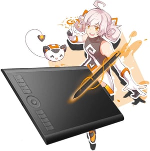 GAOMON M10K grafički tablet 10x6,25 inča 8192 razine pritiska olovka nije potrebna