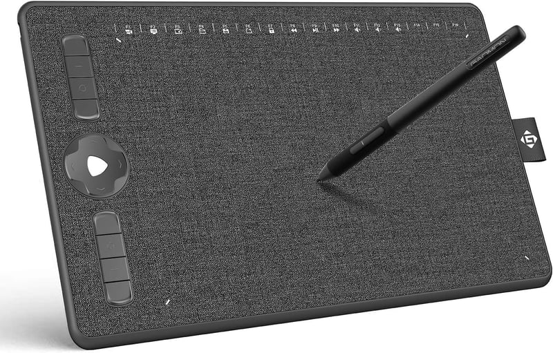 GAOMON M1230 12 hüvelykes grafikus rajztábla digitális tollal és 16 testreszabható gombbal