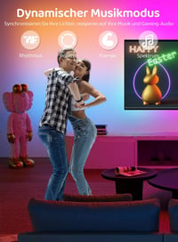 Gaoxun RGBIC LED Szalag 10m WiFi Okos Színváltós Fénycsík App Vezérlés Zene Szinkron Alexa Google Kompatibilis Dekoráció Gaming 4