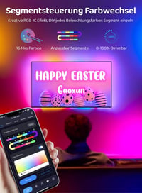 Gaoxun RGBIC LED Szalag 10m WiFi Okos Színváltós Fénycsík App Vezérlés Zene Szinkron Alexa Google Kompatibilis Dekoráció Gaming 2
