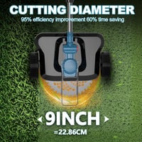 Gapbvys 21V Akkumulátoros Fűnyíró 2x4.0Ah Akkuval, Kefe Nélküli Fűkasza 6