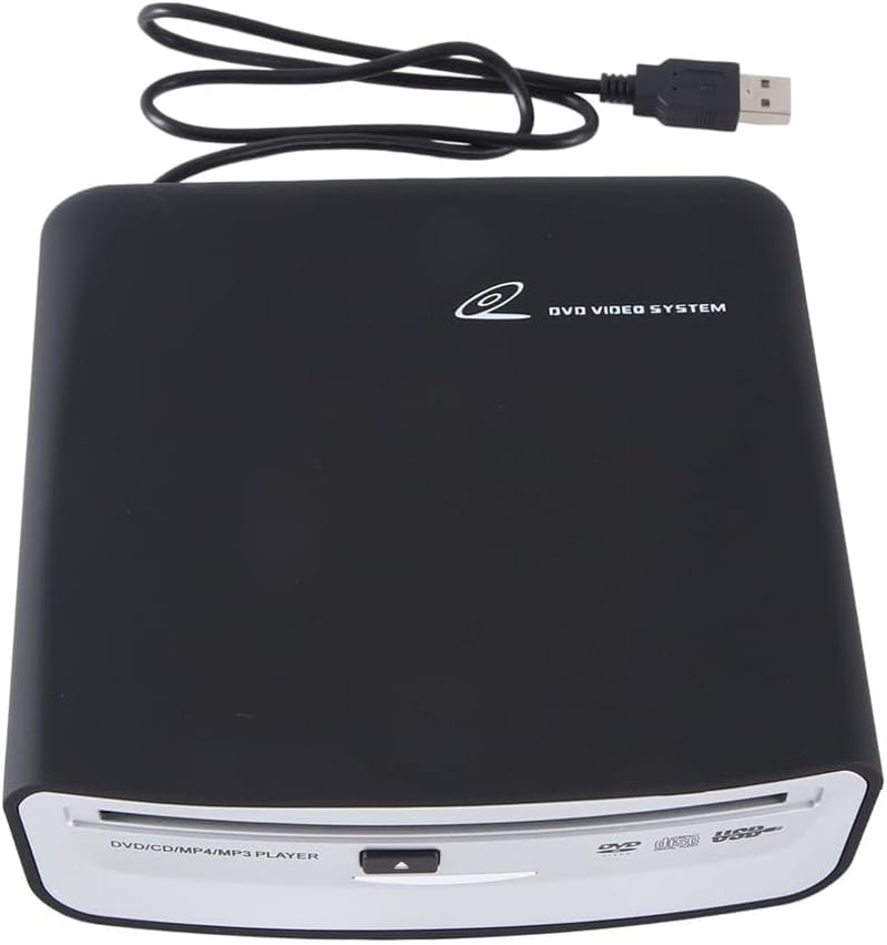 Gaqnzjx Univerzális Hordozható Külső CD Lejátszó - USB Csatlakozás Autóhoz, Laptophoz, TV-hez - Android 4.0 Navigációval Kompatibilis