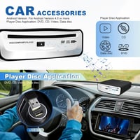 Gaqnzjx Univerzális Hordozható Külső CD Lejátszó - USB Csatlakozás Autóhoz, Laptophoz, TV-hez - Android 4.0 Navigációval Kompatibilis 8