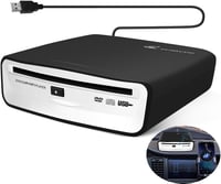 Gaqnzjx Univerzális Hordozható Külső CD Lejátszó - USB Csatlakozás Autóhoz, Laptophoz, TV-hez - Android 4.0 Navigációval Kompatibilis 4