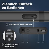 GarageRock Bluetooth 5.3 TV hangprojektor fekete, szét 6