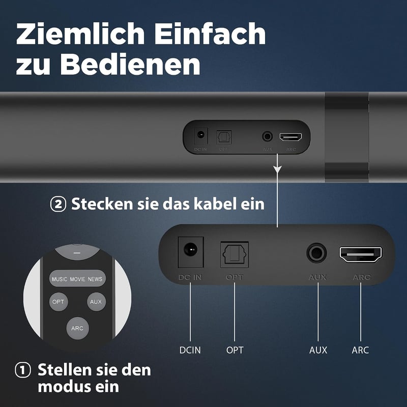 GarageRock Bluetooth 5.3 TV hangprojektor fekete, szét