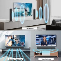 GarageRock Bluetooth 5.3 TV hangprojektor fekete, szét 2