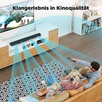 GarageRock Bluetooth 5.3 TV hangprojektor fekete, szét 4