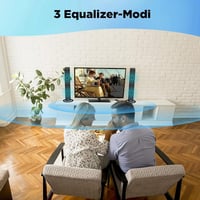 GarageRock Bluetooth 5.3 TV hangprojektor fekete, szét 8