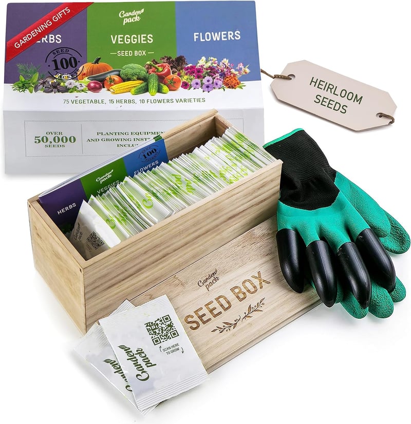Garden Pack Vegyes Virágmag Készlet 100 Különböző Fajta - Egész Éves Virágzás Kertészeti Maggyűjtemény
