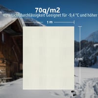 Garden Tailor Téli Növényvédő Sátor 2db 100x120cm Cipzárral Olajfa Pálma 2
