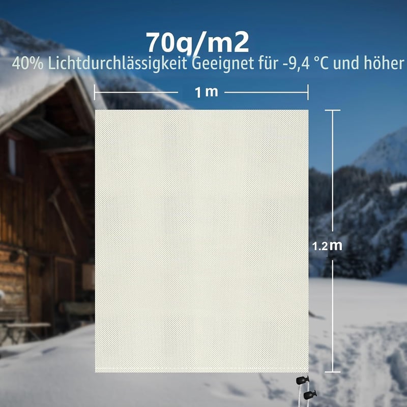 Garden Tailor Téli Növényvédő Sátor 2db 100x120cm Cipzárral Olajfa Pálma