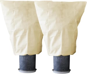 Garden Tailor Téli Növényvédő Sátor 2db 100x120cm Cipzárral Olajfa Pálma