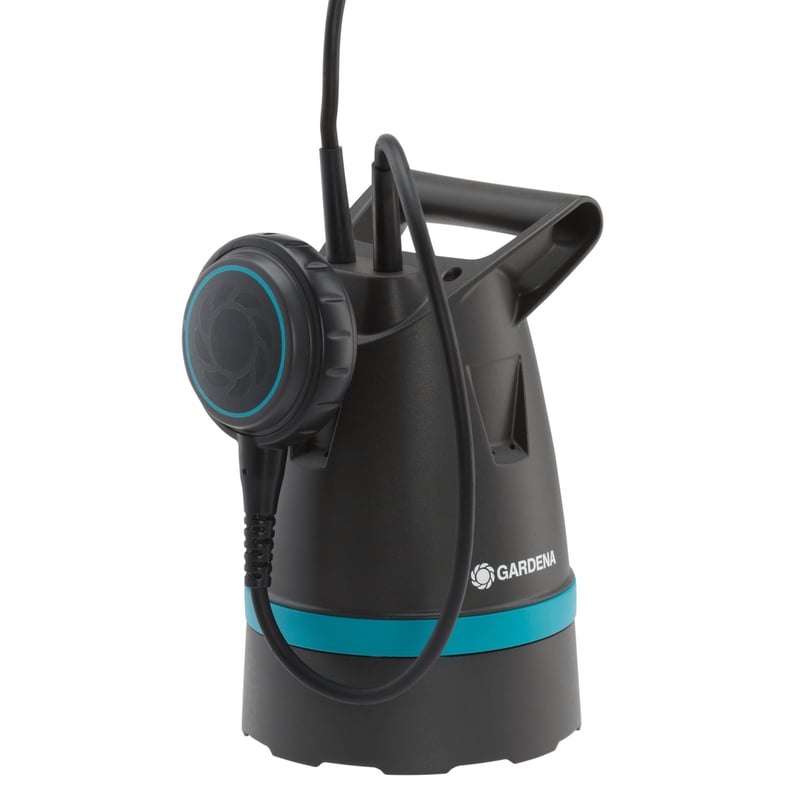 Ponorné čerpadlo na čistú vodu Gardena 8600 Basic – 400 W, 8600 l/h, s plavákovým spínačom, ploché sanie 4 mm, pre záhradné bazény (9001-47)