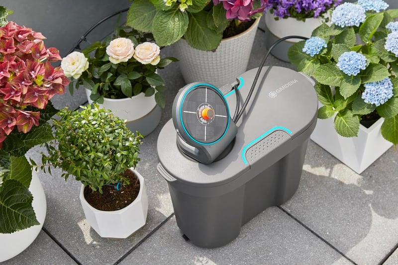 Gardena AquaBloom napelemes öntözőrendszer 20 balkonplantához, 14 program - N.d.