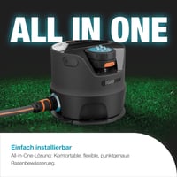 Gardena AquaPrecise sustav za navodljavanje travnjaka do 320 m² – solarni pogon, Bluetooth, ravnomjerno raspršivanje vode, za sve oblike vrtova, jednostavna instalacija (16000-20) 3