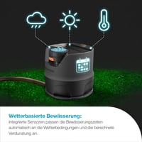 Gardena AquaPrecise sustav za navodljavanje travnjaka do 320 m² – solarni pogon, Bluetooth, ravnomjerno raspršivanje vode, za sve oblike vrtova, jednostavna instalacija (16000-20) 5