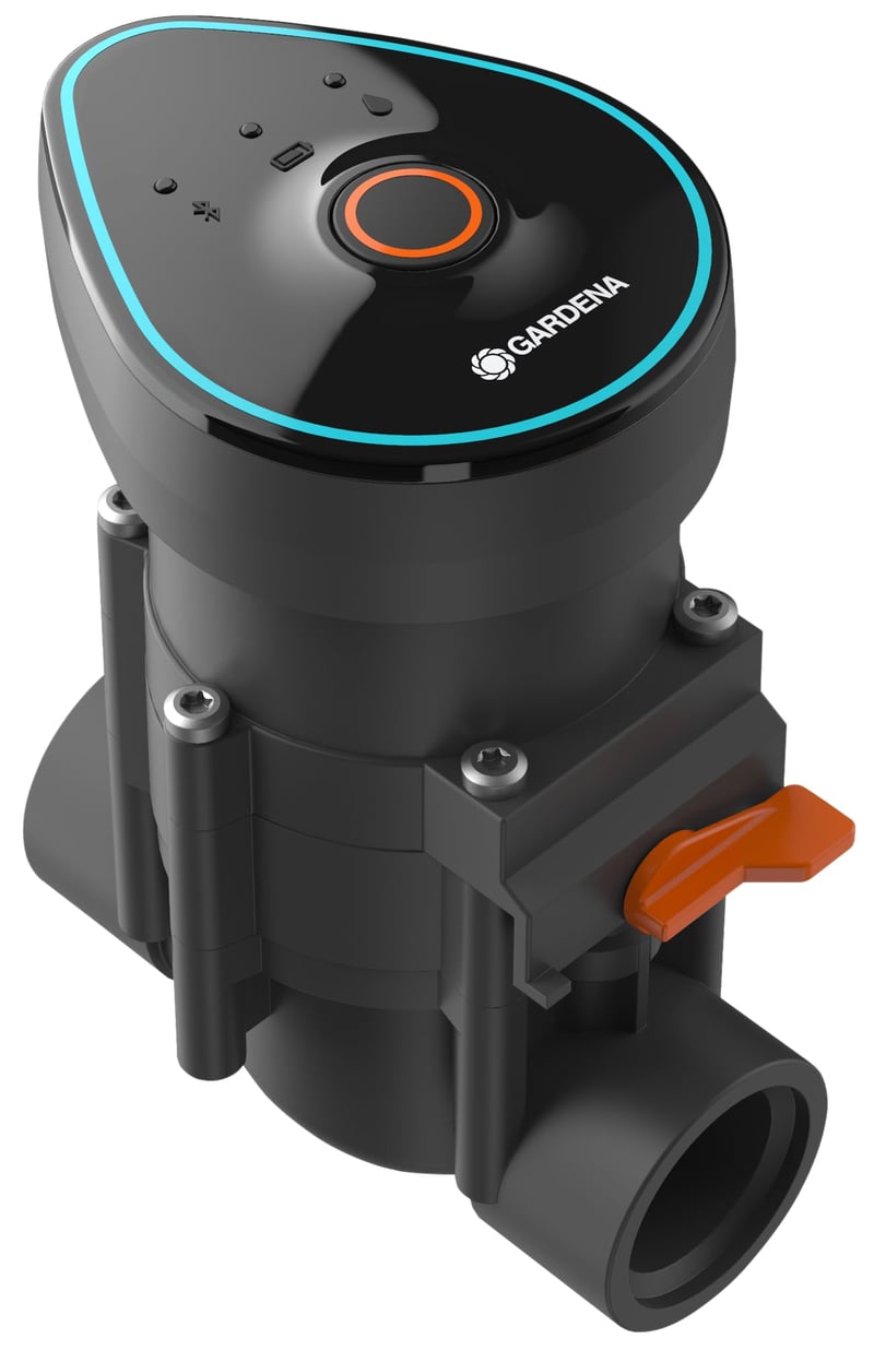 Gardena Bluetooth kontroler za navodnjavanje 9V – Sustav za navodnjavanje s upravljanjem putem aplikacije, 6 neovisnih tajmera, domet 10 m (01285-20)