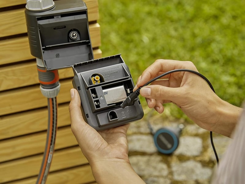 Gardena Bluetooth öntözésvezérlő okos applikációval, automata kerti és erkély öntözéshez, 3 program