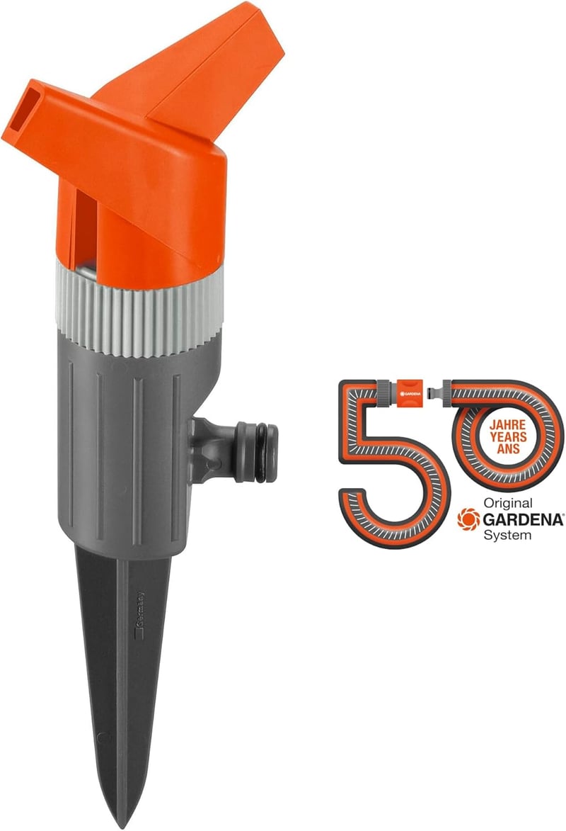 GARDENA Classic Foxtrott kerek locsoló 130 m² terület öntözéséhez, 13 m hatótáv - R&Sprenger Foxtrott