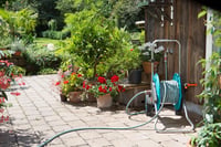 Furtun de grădină Gardena Classic 13 mm (1/2 tol) 18 m, rezistent la UV, rezistent la presiune de 22 bari, inserție textilă, gri, fără accesorii de sistem (18001-20) 6