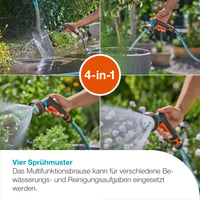 Gardena Classic multifunkcionalni pištolj za prskanje (18370-20) – 4 uzorka prskanja, za čišćenje i zalijevanje, izdržljiv dizajn 2