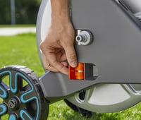 Vozík na hadicu Gardena CleverRoll L Easy Metal – kapacita 100 m, kovový rám, šikmé pripojenie, ochrana proti odkvapkávaniu, ručná kľučka 2
