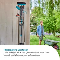 Gardena combisystem Teleskopická násada 90-145 cm, nastaviteľná predlžovacia násada pre drobné náradie combisystem, spojenie bez vibrácií, s očkom na zavesenie 5