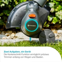 Akumulátorový vyžínač Gardena ComfortCut 23/18V P4A – záber 230 mm, teleskopická násada, otočná hlava, s 18V akumulátorom (14701-20) 3