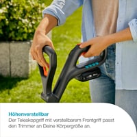 Akumulátorový vyžínač Gardena ComfortCut 23/18V P4A – záber 230 mm, teleskopická násada, otočná hlava, s 18V akumulátorom (14701-20) 4