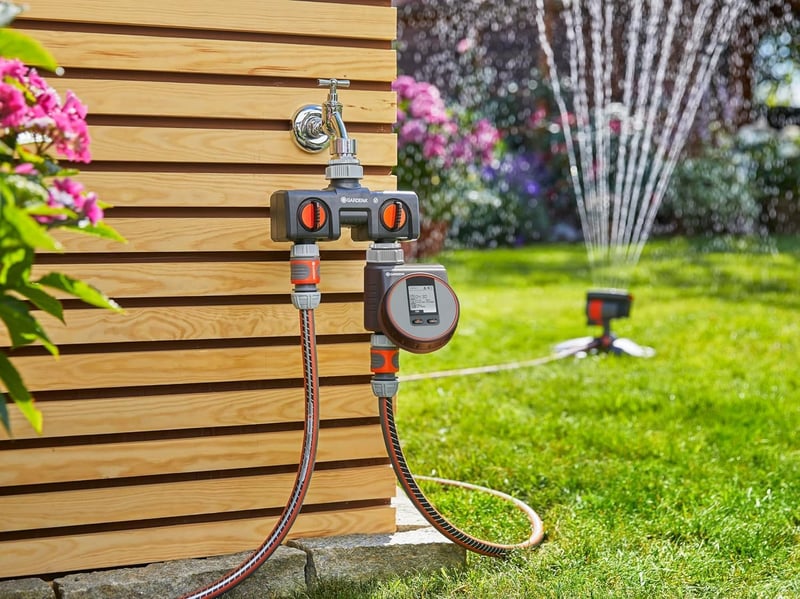 Gardena Csatlakozó Elosztó Öntözőrendszerhez, Standard Méret - 2-Way Distributor