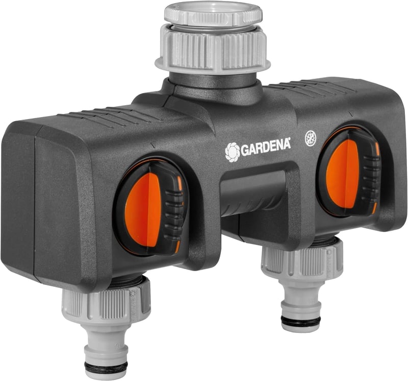 Gardena Csatlakozó Elosztó Öntözőrendszerhez, Standard Méret - 2-Way Distributor