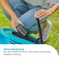 Gardena EasyMax 30/18V P4A Akumulatorska kosilica set – Nož za košnju, lagani dizajn, podešavanje visine, sakupljač trave, bežična (14629-20) 6