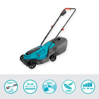 Gardena EasyMax 32/18V akumulatorska kosilica set, širina reza 32 cm, 200 — neispravno, za dijelove: ne uključuje se (stanje: pogledajte 2. sliku) 14