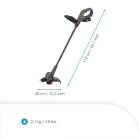 Trimmer de iarbă cu acumulator Gardena EasyTrim 25/18V P4A - ușor, ergonomic, fără fir, pentru tăierea marginilor (14704-20) 8