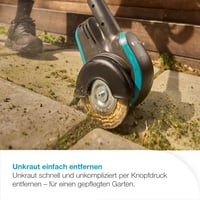 Gardena EasyWeed 1800/18V P4A Solo Akumulatorski čistač fuga (14820-55) - S čeličnom žičanom četkom, zaštitom od prskanja, lagan i bežični uređaj za uklanjanje korova 2