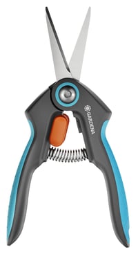 Gardena FreshCut 12212-36 Škare za berbu od nehrđajućeg čelika za začinsko bilje, bobičasto voće i rezano cvijeće, oštrica 47 mm, sa sigurnosnim poklopcem i naljepnicama za začine 2