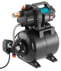 Domáca vodáreň Gardena 3700/4 – 19 l nádoba, EPDM membrána, 3700 l/h, 800 W, mosadzné závitové vložky (09023-20) 1