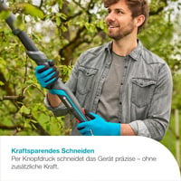 Foarfecă telescopică pentru crengi cu acumulator Gardena HighCut 250/18V P4A Solo – Mâner telescopic, rază de acțiune 4 m, lamă din oțel, cap de tăiere pivotant (14774-55) 3