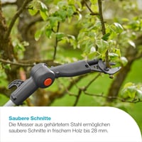Akumulátorové teleskopické nožnice na konáre Gardena HighCut 360/18V P4A bez akumulátora – teleskopická násada, dosah do 5 m, otočná rezacia hlava, LED displej (14776-55) 5