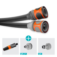 Set furtun de grădină textil Gardena Liano Life 18445-20, 1/2 inch, 15 m, cu interior din PVC flexibil, rezistent la intemperii 5