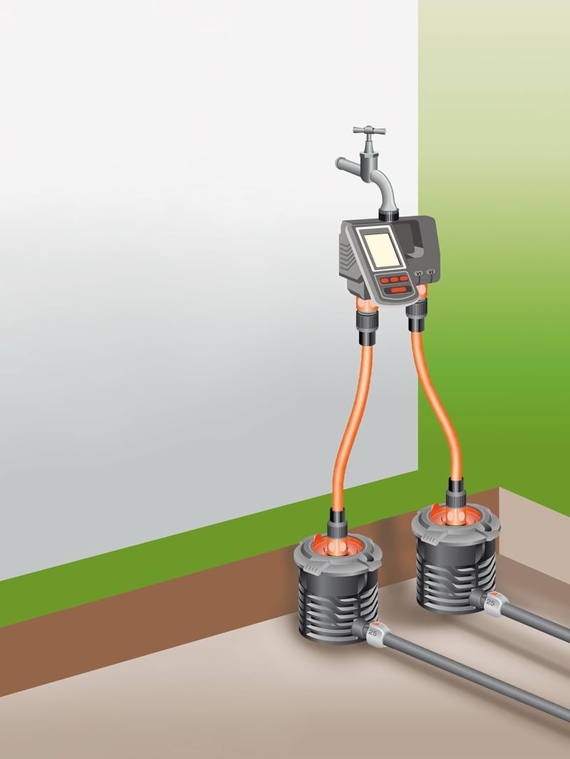 GARDENA MultiControl duo öntözési számítógép automata vezérlés - Bevattningsstyrning MultiControl duo