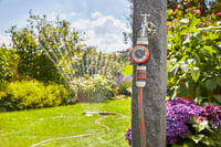 Zavlažovací hodiny Gardena (1169-20) – Pripojiteľné na kohútik, 26,5 mm (G 3/4) alebo 33,3 mm (G1), čas zavlažovania 5 – 120 minút, rýchlospojka 2