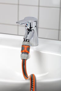 Adaptér Gardena na vodovodný kohútik so závitom M22 x 1 (vnútorný) a 26,5 mm (G 3/4") (vonkajší) pre záhradnú hadicu, 2906-20 5