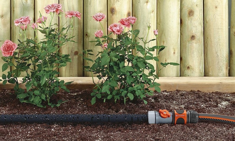 Gardena Porózus Locsolócső 15m Gyors Csatlakozóval és Szabályozószeleppel - 15 m