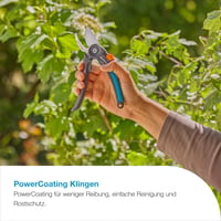 Gardena PremiumCut Bypass škare za obrezivanje svježeg drva, promjer rezanja 22 mm, ergonomska ručka, oštrice s PowerCoating premazom, proizvedeno u Njemačkoj (12241-20) 5